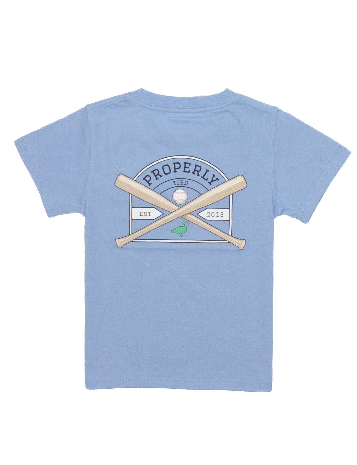 Properly Tied Boy's Baseball Shield Short Sleeve T-Shirt