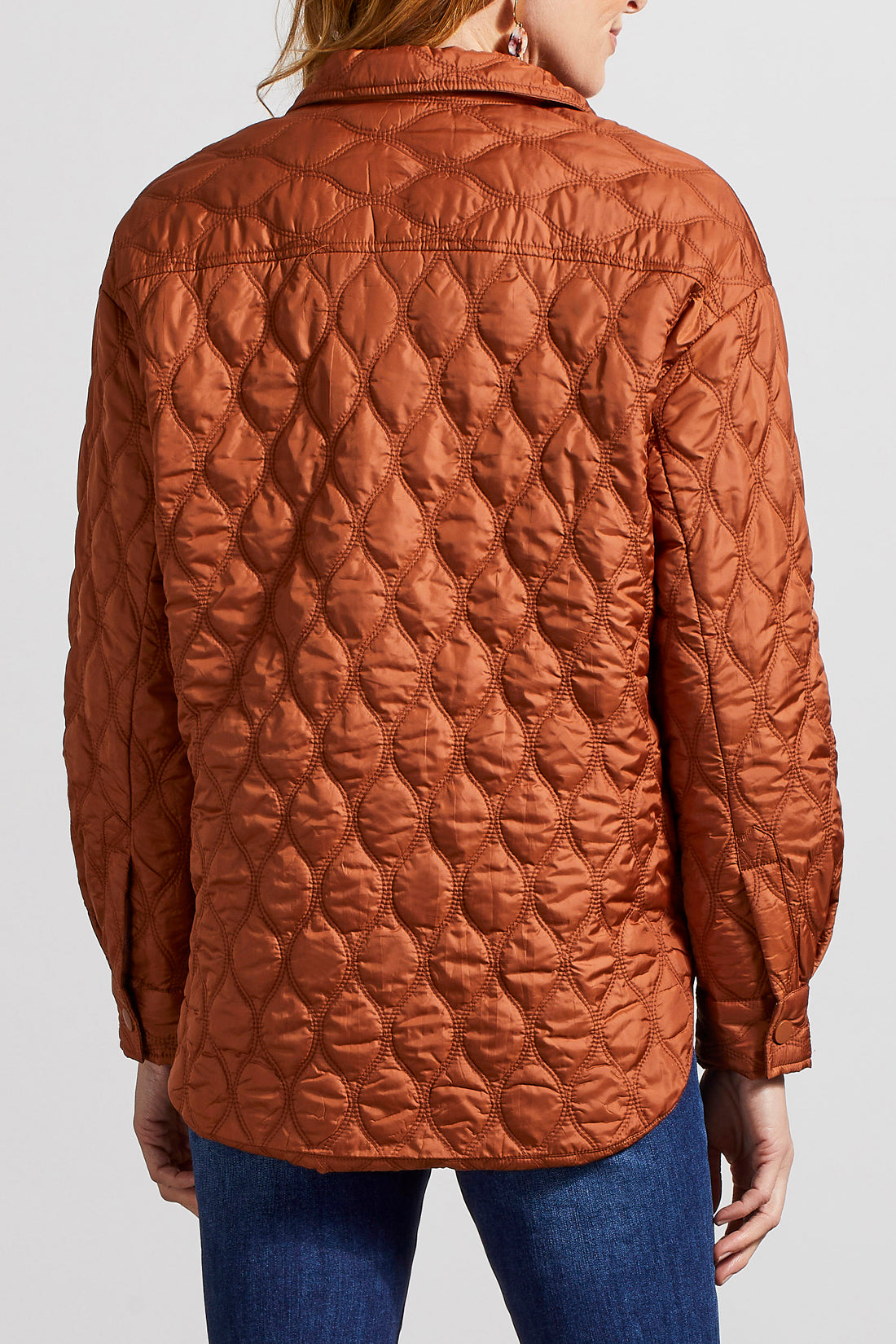 Tribal Quilted Snap Front Shacket