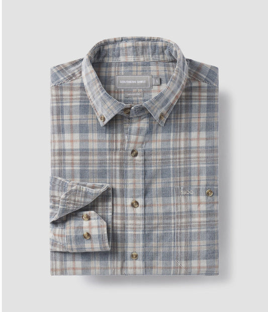Southern Shirt Co. Men's Braxton Lightweight Cord Flannel Shirt