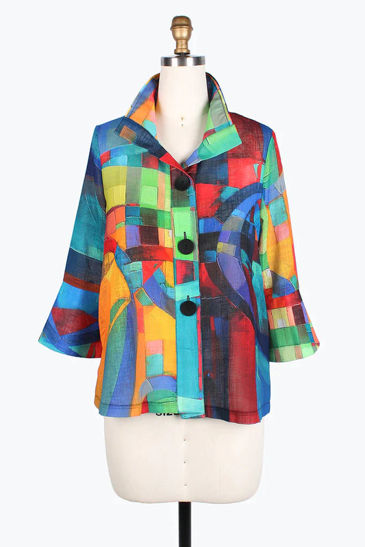 DAMEE Abstract Painting Short Jacket