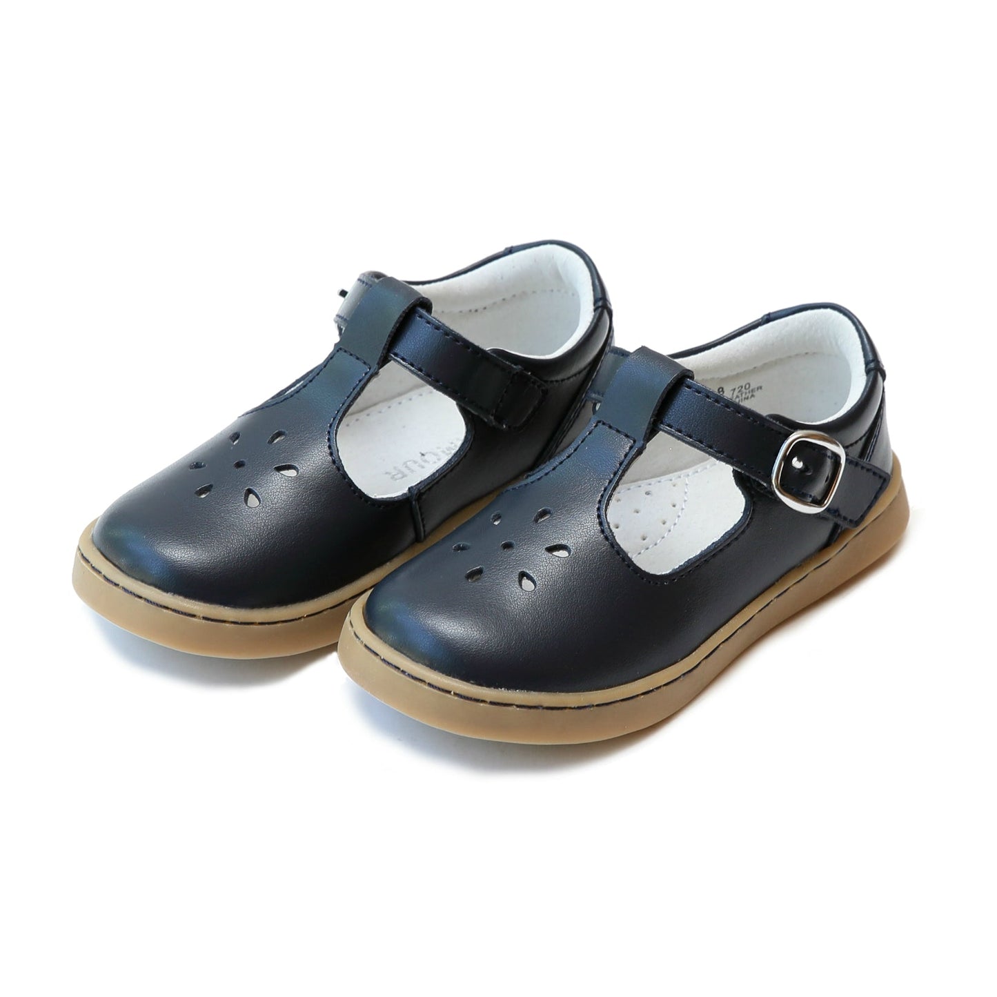 L'Amour Navy Chelsea T-Strap Mary Jane