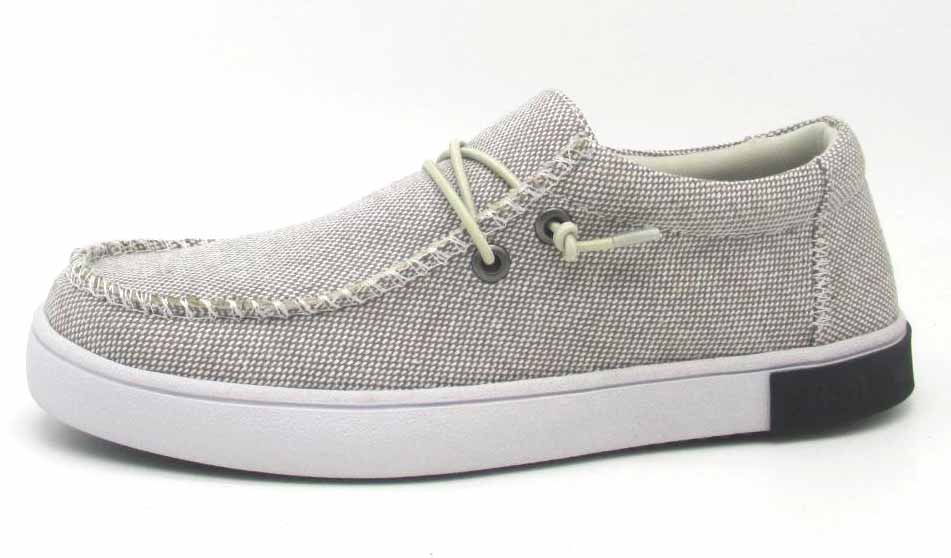 STRAUSS+RAMM CONORR LIGHT GREY SLIP ON SHOES