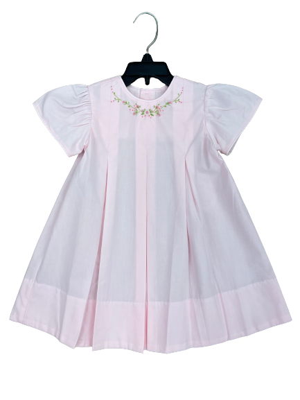Remember Nguyen Reese Toddler Dress With Flower Embroidery