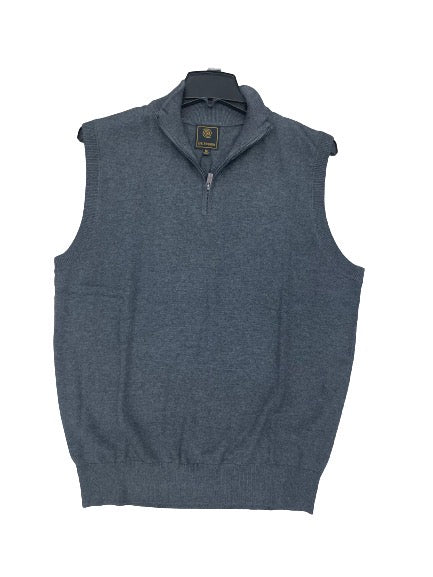 F/X FUSION Charcoal Heather 1/4 Zip Sweater Vest