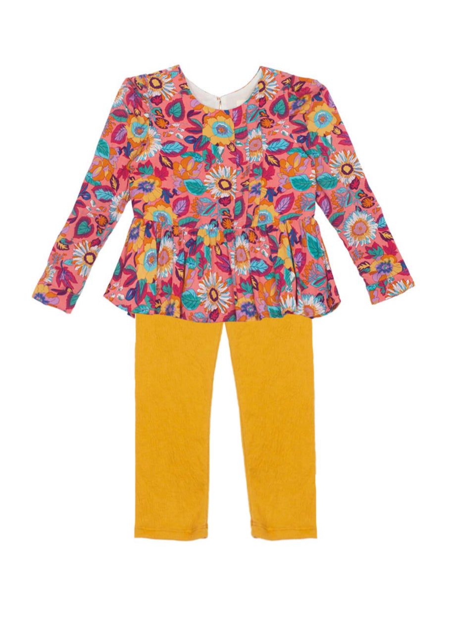 Mabel and Honey Wild Meadow Rayon and Knit 2 Piece Set