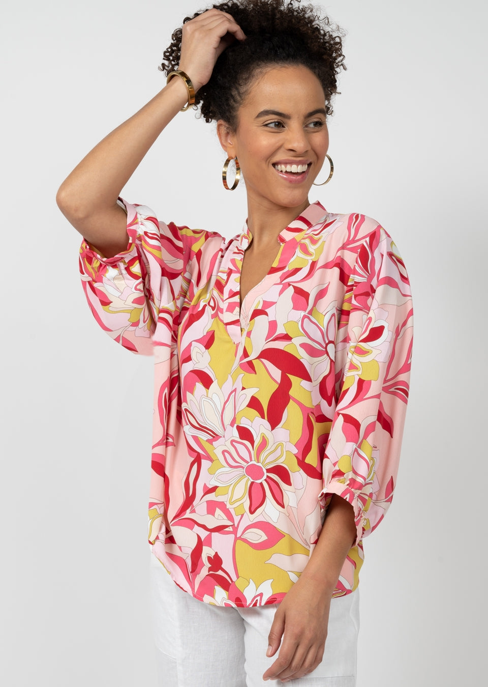 Ivy Jane Pucci Print Popover Blouse