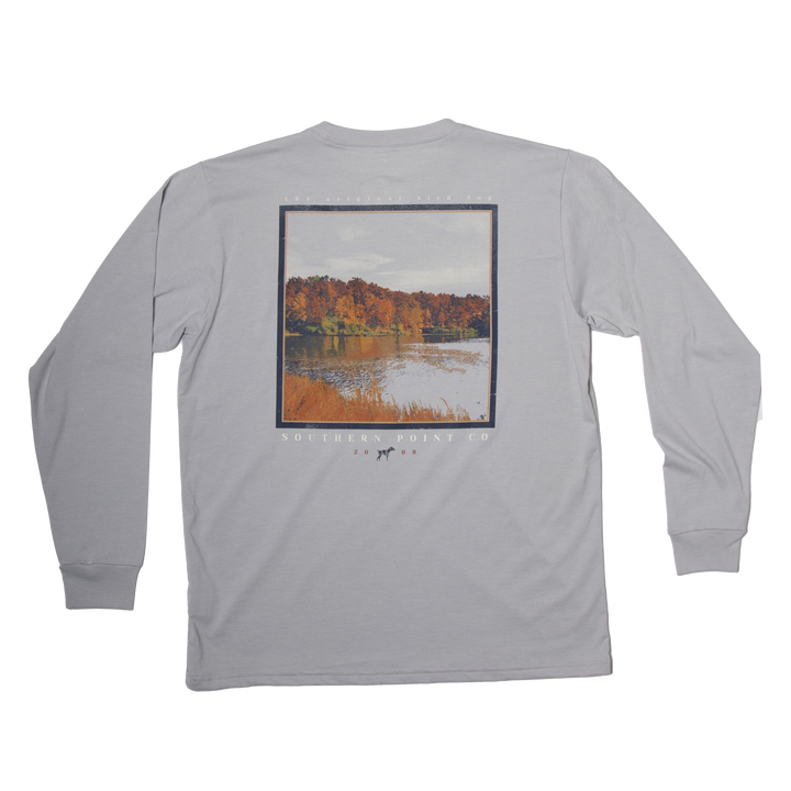 Southern Point Men's Watercolor Lake L/S T-Shirt
